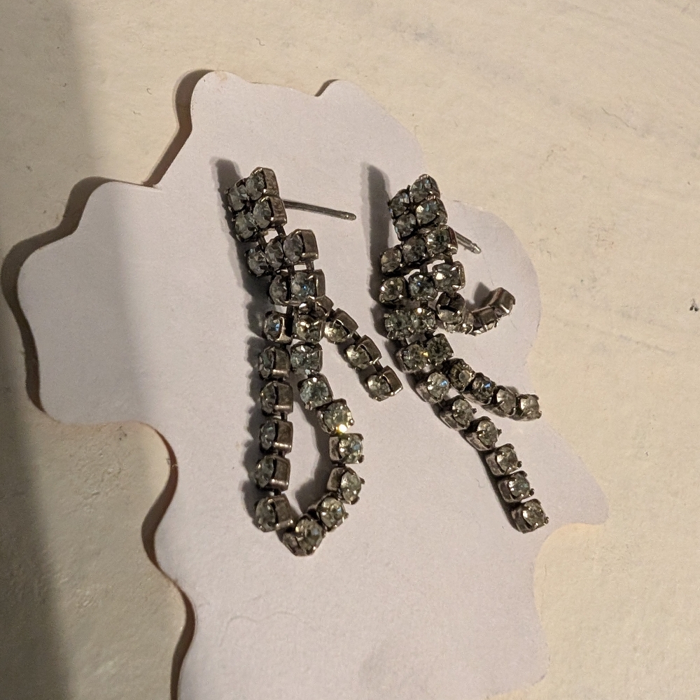 Silver dangley earrings